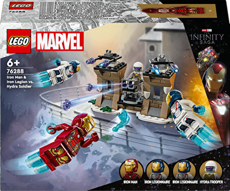Lego Marvel Iron Man Ve Iron Ordusu, Hydra Soldier’A Karşı 76288 – 6 Yaş Ve Üzeri Süper Kahraman Sev