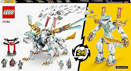 Lego® Ninjago® Zane’In Buz Ejderhası Yaratığı 71786-10 Yaş Ve Üzeri Çocuklar Için Ejderha Figürü İçe