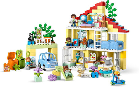 Lego® Duplo® Kasabası 3’Ü 1 Arada Aile Evi 10994 Oyuncak Yapım Seti (218 Parça)