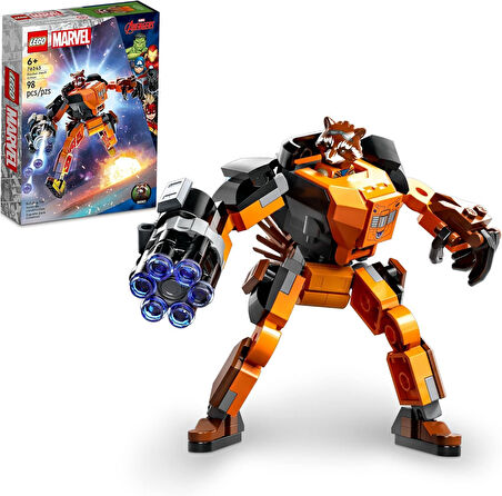 Lego® Marvel Rocket Robot Zırhı 76243-6 Yaş Ve Üzeri Çocuklar Için Marvel Studios Galaksinin Koruyuc