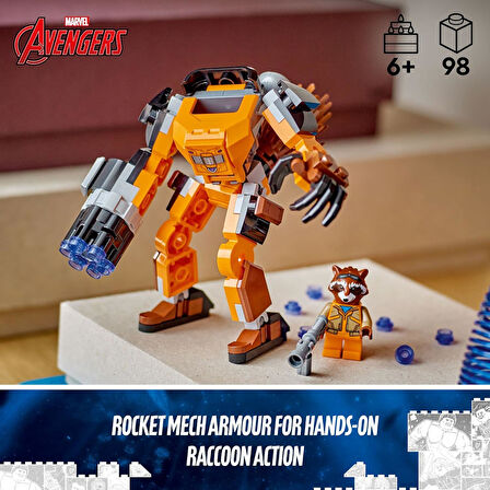 Lego® Marvel Rocket Robot Zırhı 76243-6 Yaş Ve Üzeri Çocuklar Için Marvel Studios Galaksinin Koruyuc