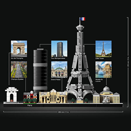 Lego Architecture Şehir Yapıları Koleksiyonu Paris 21044- Seyahat, Mimari Ve Tarih Meraklısı Yetişki