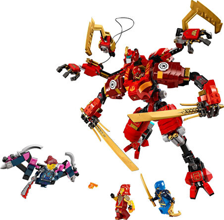 Lego Ninjago Kai’Nin Ninja Tırmanma Robotu 71812-9 Yaş Ve Üzeri Çocuklar Için 4 Ninja Minifigürü İçe