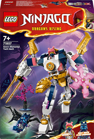 Lego Ninjago Sora’Nın Teknoloji Elementi Robotu 71807-7 Yaş Ve Üzeri Çocuklar Için Aksiyon Figürü İç