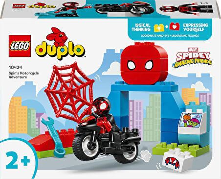 Lego Duplo Marvel Spin’In Motosiklet Macerası 10424-2 Yaş Ve Üzeri Çocuklar İçin Örümcek Adam Figürü