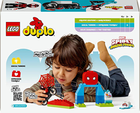 Lego Duplo Marvel Spin’In Motosiklet Macerası 10424-2 Yaş Ve Üzeri Çocuklar İçin Örümcek Adam Figürü