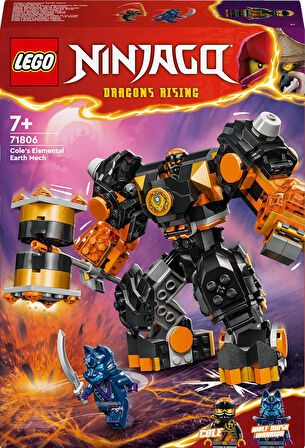 Lego Ninjago Cole’Un Toprak Elementi Robotu 71806-7 Yaş Ve Üzeri Çocuklar Için Aksiyon Figürü İçeren