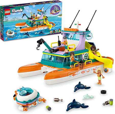 Lego® Friends Deniz Kurtarma Teknesi 41734 Oyuncak Yapım Seti (717 Parça)