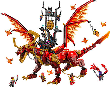 Lego Ninjago Hareket Kaynak Ejderhası 71822 – 12 Yaş Ve Üzeri İçin 6 Minifigür İçeren Yaratıcı Oyunc