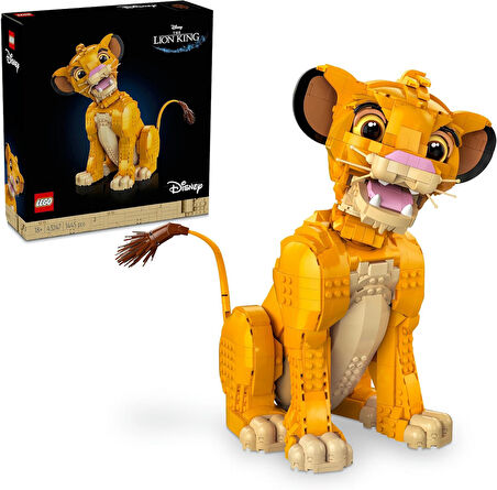 Lego® ǀ Disney Genç Aslan Kral Simba 43247 – Yetişkinler İçin Koleksiyonluk Ve Sergilenebilir Yaratı