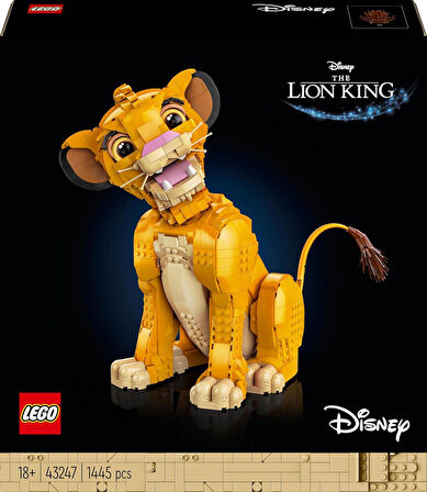 Lego® ǀ Disney Genç Aslan Kral Simba 43247 – Yetişkinler İçin Koleksiyonluk Ve Sergilenebilir Yaratı