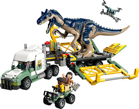 Lego Jurassic World Dinozor Görevleri: Allosaurus Taşıma Kamyonu 76966 – 8 Yaş Ve Üzeri Çocuklar Içi