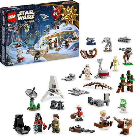 Lego® Star Wars™ Yılbaşı Takvimi 2023 75366-6 Yaş Ve Üzeri Star Wars Seven Çocuklar Için 9 Karakter 
