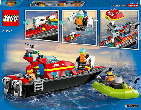 Lego® City İtfaiye Kurtarma Teknesi 60373-5 Yaş Ve Üzeri Uygulamalı Oyunları Seven Çocuklar Için Oyu