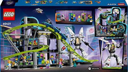 Lego City Robot Dünyası Hız Treni Parkı 60421-8 Yaş Ve Üzeri Çocuklar Için Yaratıcı Oyuncak Yapım Se
