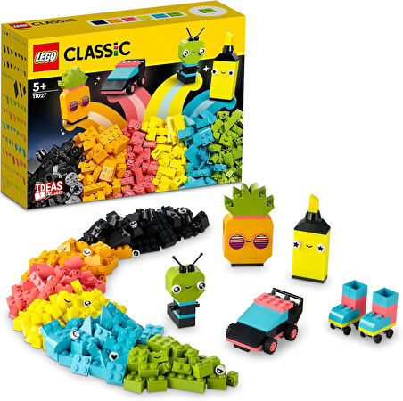 Lego Classic Yaratıcı Neon Eğlence 11027-5 Yaş Ve Üzeri Çocuklar İçin Canlı Renkli Parçalar İçeren Y