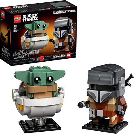Lego Brickheadz Star Wars The Mandalorian & The Child 75317-10 Yaş Ve Üzeri Star Wars Sevenler İçin 