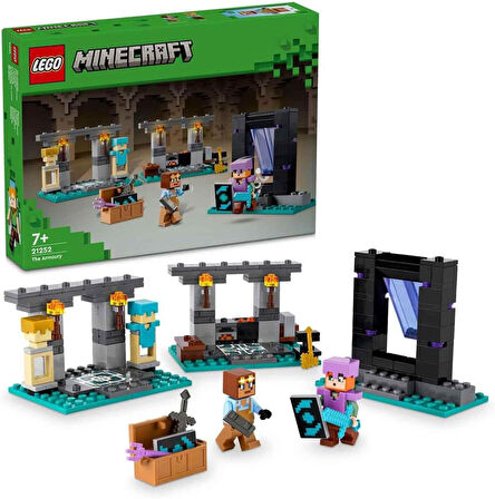 Lego Minecraft Cephanelik 21252-7 Yaş Ve Üzeri Macera Oyunları Seven Çocuklar Için 2 Adet Lego Minec