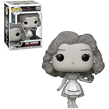 Wanda 50S B&W Pop #713 Pop Tv: Wanda Vision Vinyl Figure (Bundled With Ecotek Protector To Protect D