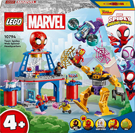 Lego® Marvel 4+ Spidey Takımı Ağ Örücü Karargahı 10794-4 Yaş Ve Üzeri Çocuklar Için 5 Minifigür İçer