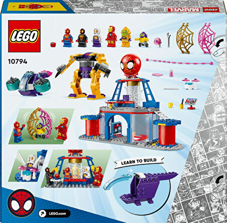 Lego® Marvel 4+ Spidey Takımı Ağ Örücü Karargahı 10794-4 Yaş Ve Üzeri Çocuklar Için 5 Minifigür İçer