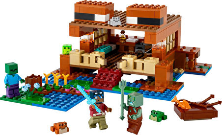 Lego Minecraft Kurbağa Evi 21256-8 Yaş Ve Üzeri Macera Oyunları Seven Çocuklar İçin Yaratıcı Oyuncak