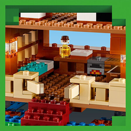 Lego Minecraft Kurbağa Evi 21256-8 Yaş Ve Üzeri Macera Oyunları Seven Çocuklar İçin Yaratıcı Oyuncak