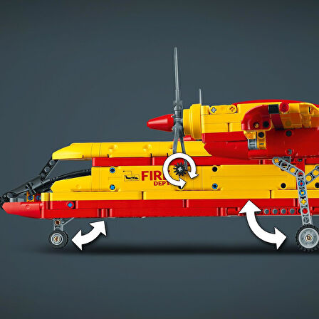 Lego Technic İtfaiye Uçağı 42152-10 Yaş Ve Üzeri Çocuklar İçin Model Uçak Projesi İçeren Yaratıcı Oy