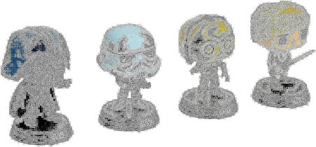 Star Wars Pack 4 Figür Pop! Filmler Vinil Retro Serisi 9 Cm