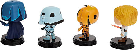 Star Wars Pack 4 Figür Pop! Filmler Vinil Retro Serisi 9 Cm
