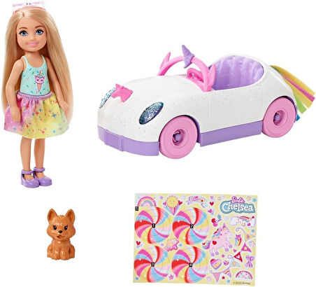 Barbie Chelsea Bebek Ve Arabası, 3 Yaş Ve Üzeri, Gxt41