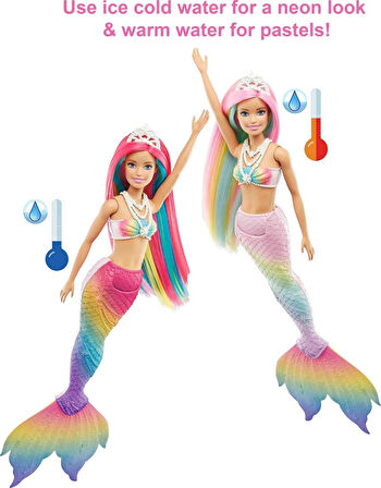 Barbie Dreamtopia Renk Değiştiren Sihirli Denizkızı, 3 Yaş Ve Üzeri, Gtf89