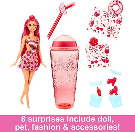 Barbie Pop Reveal Bebek Meyve Serisi Karpuz, 3 Yaş Ve Üzeri