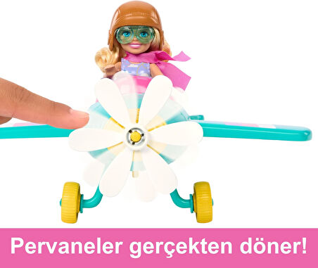 Barbie Chelsea'Nin Pervaneli Mini Uçağı Oyun Seti, Oyuncak
