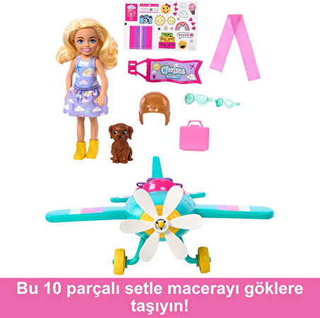 Barbie Chelsea'Nin Pervaneli Mini Uçağı Oyun Seti, Oyuncak
