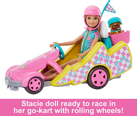 Barbie Stacie Go-Kart Yapıyor Oyun Seti, Oyuncak