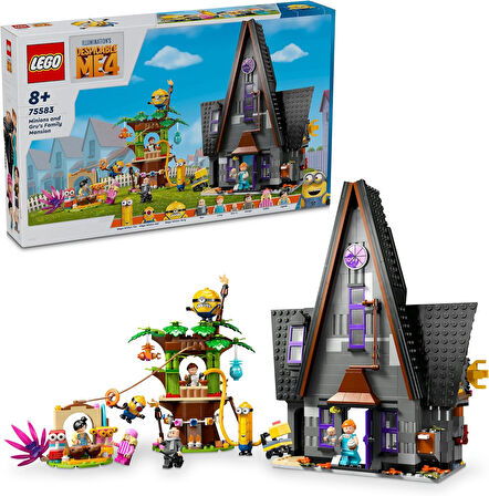 Lego Despicable Me 4 Minyonlar Ve Gru'Nun Aile Köşkü 75583 8 Yaş Ve Üzeri Çocuklar İçin Yaratıcı Oyu