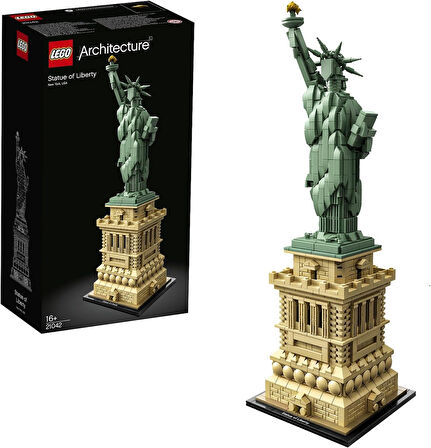 Lego Architecture Özgürlük Heykeli 21042 - Seyahat, Tarih Ve Mimari Seven Yetişkinler Için Sergilene