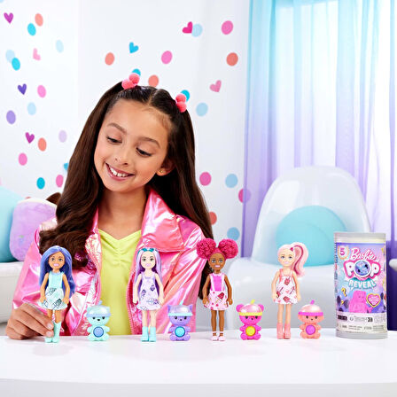 Barbie Pop Reveal Bubble Tea Serisi Chelsea Bebekleri Sürpriz Paket Hrk63