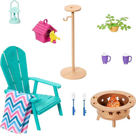 Barbie'Nin Ev Dekorasyonu Oyun Setleri Hjv32-Hjv33