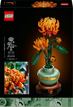 Lego Icons Krizantem 10368 - Yetişkinler Için Dekoratif Kasımpatı Çiçeği Yapım Seti (278 Parça)