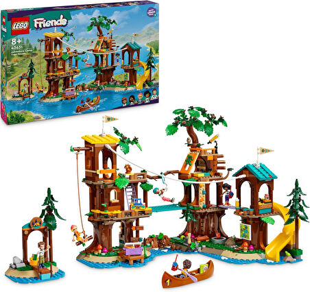 Lego Friends Macera Kampı Ağaç Ev 42631-8 Yaş Ve Üzeri Çocuklar Için Leo, Aliya, Jamila Ve Olly Mini