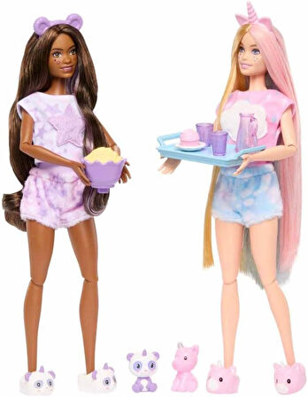 Barbie Cutie Reveal Pijama Partisi İkili Set, Oyuncak