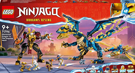 Lego® Ninjago® Element Ejderhası İmparatoriçe Robotuna Karşı 71796 Oyuncak Yapım Seti (1038 Parça)