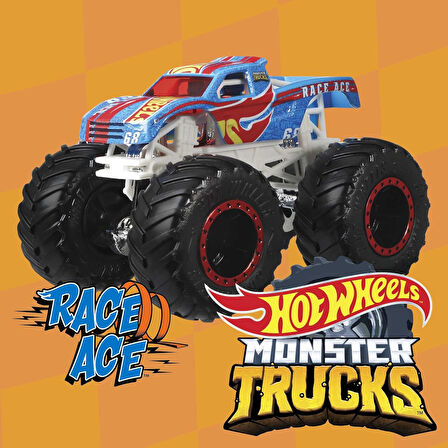 Hot Wheels Monster Trucks 1:64 Arabalar, Büyük Tekerlekli, Fyj44