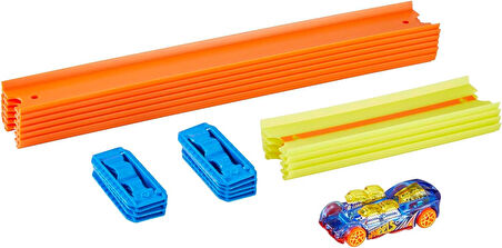 Hot Wheels Track Builder Temel Pist Seti, 10 Adet Pist Parçası, 9 Adet Pist Bağlantı Parçası Ve Bir 