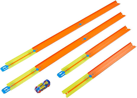 Hot Wheels Track Builder Temel Pist Seti, 10 Adet Pist Parçası, 9 Adet Pist Bağlantı Parçası Ve Bir 