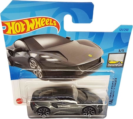 Hot Wheels - Lotus Emira - Factory Fresh 3/5 - Hkk78 - Short Card - Orta Motorlu Spor Araba - Gri Me