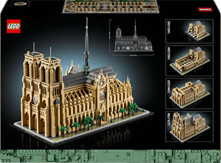 Lego Architecture Mimari Simgeler Koleksiyonu: Notre Dame Katedrali 21061, Seyahat, Mimari Ve Tarih 