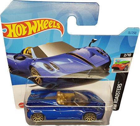 Hot Wheels - ´17 Pagani Huayra Roadster - Hw Roadsters 2/10 - Hkk08 - Short Card - Koyu Mavi - Matte